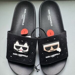 Karl Lagerfeld Paris Women’s Slides – Size 7